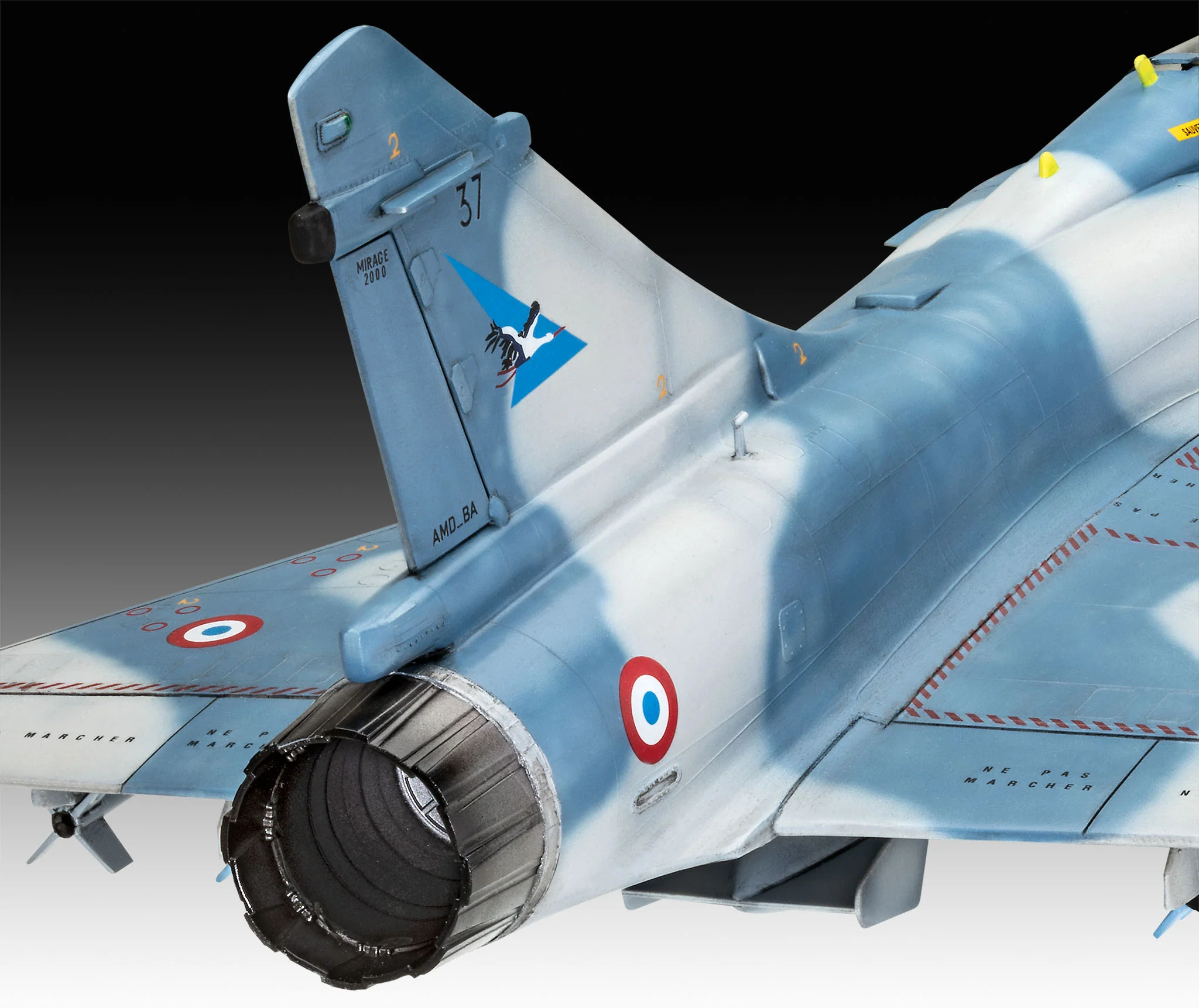 03813 French Dassault Mirage 2000C (1:48 Scale) Model Kit - Image 4