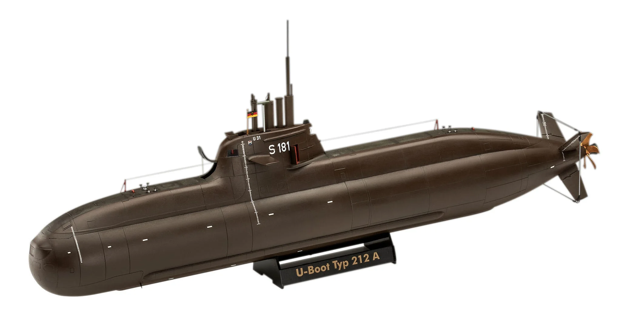 70 years of the German Armed Forces: Wilhelm Bauer, Type 206A, Class2 Model Kit - Image 5
