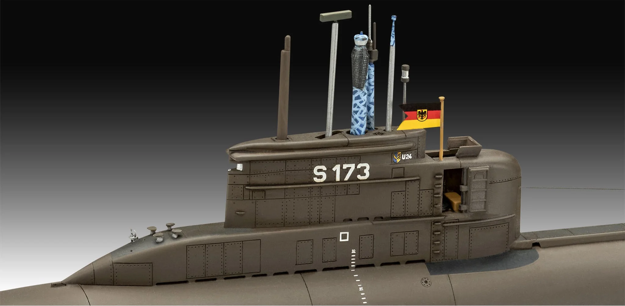 70 years of the German Armed Forces: Wilhelm Bauer, Type 206A, Class2 Model Kit - Image 9