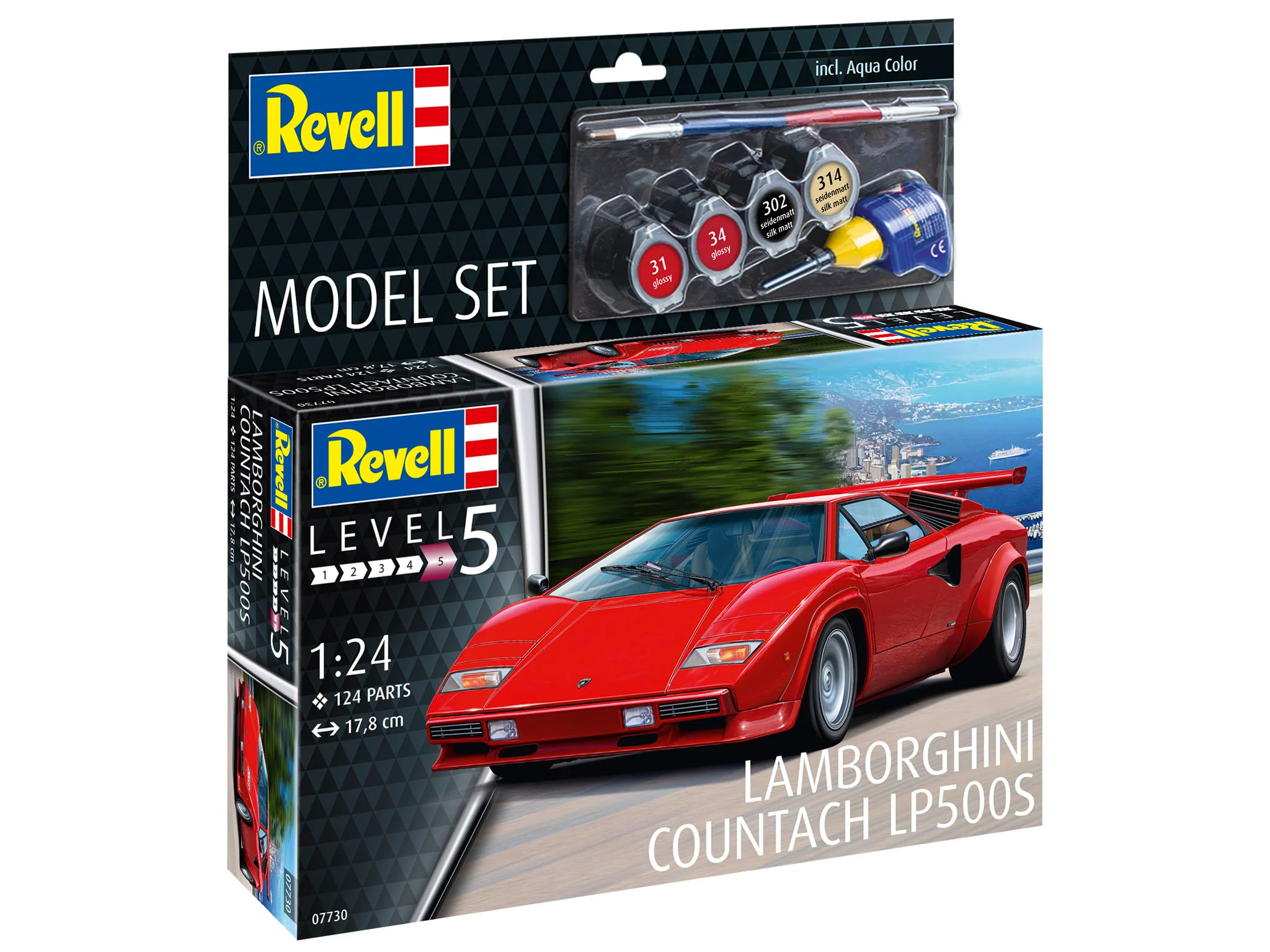 67730 Model Set Lamborghini Countach LP500S Model Kit - Image 9