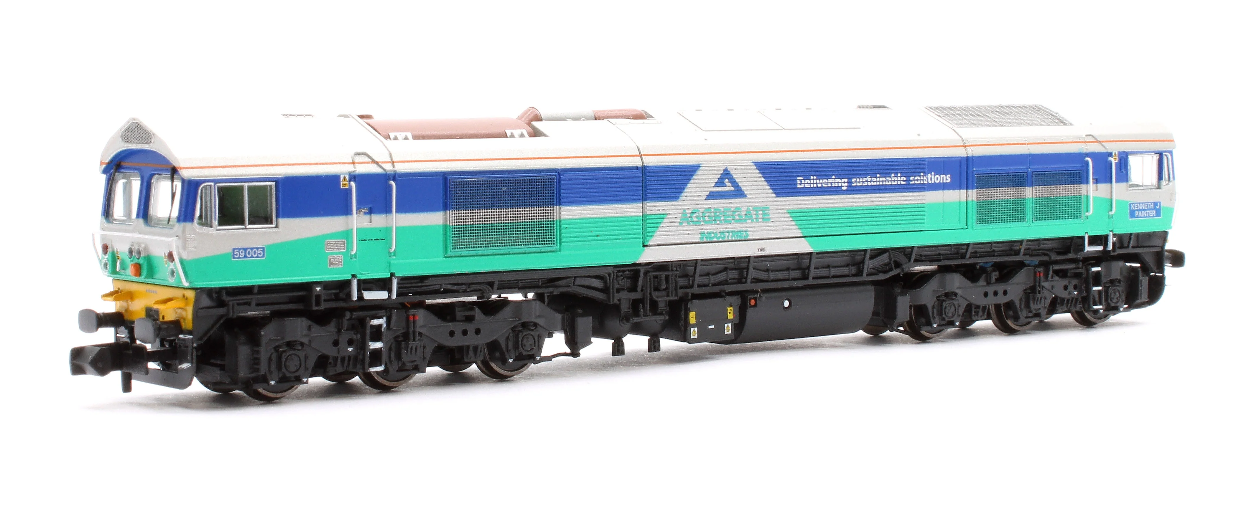 Pre-Owned RT-N59-AI-005DC Class 59 59005 Aggregate Industries Kenneth J Painter Diesel Locomotive - Image 3