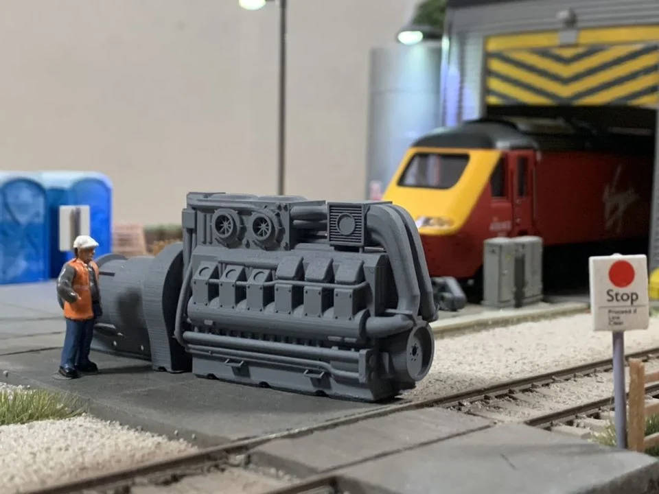 OO Gauge Class 43 Engine (Single Pack) - Unpainted Model Kit - Image 5
