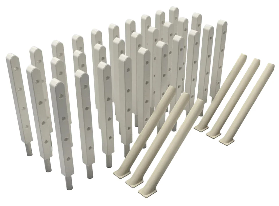 OO Gauge Wire Fence Posts (Single Pack) - Unpainted Model Kit