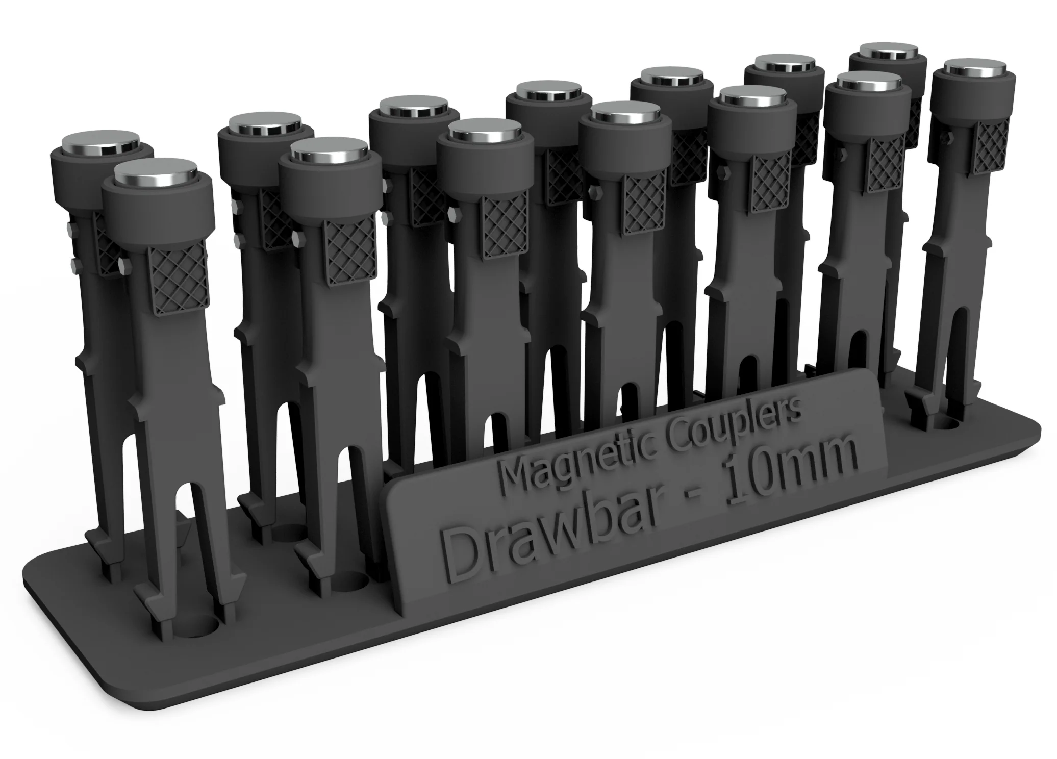 RRM180 OO Gauge Magnetic Couplings - 10mm Drawbar (14 Pack) - Image 2