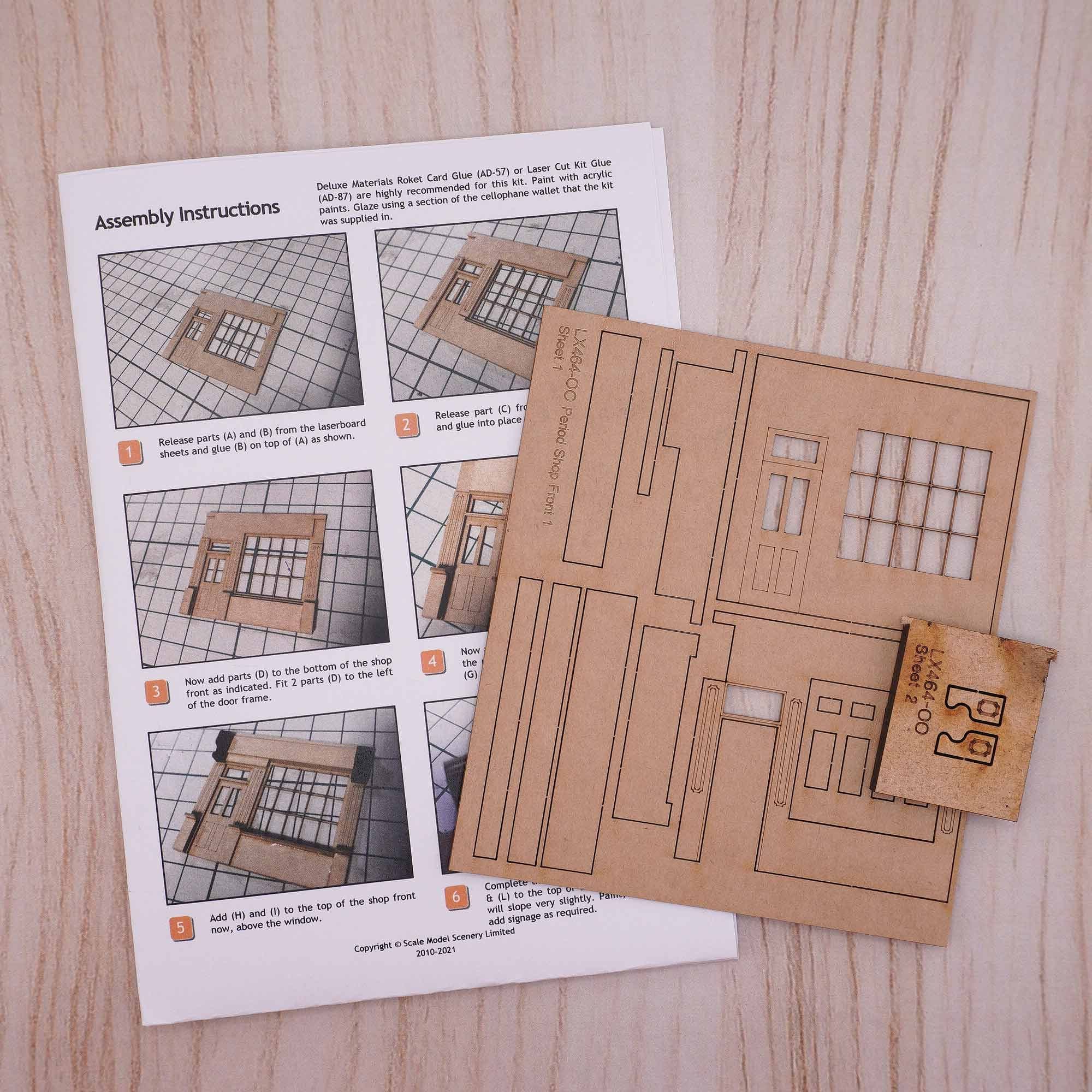 Period Shop Front With Left-Hand Door Mod Kit - Image 3