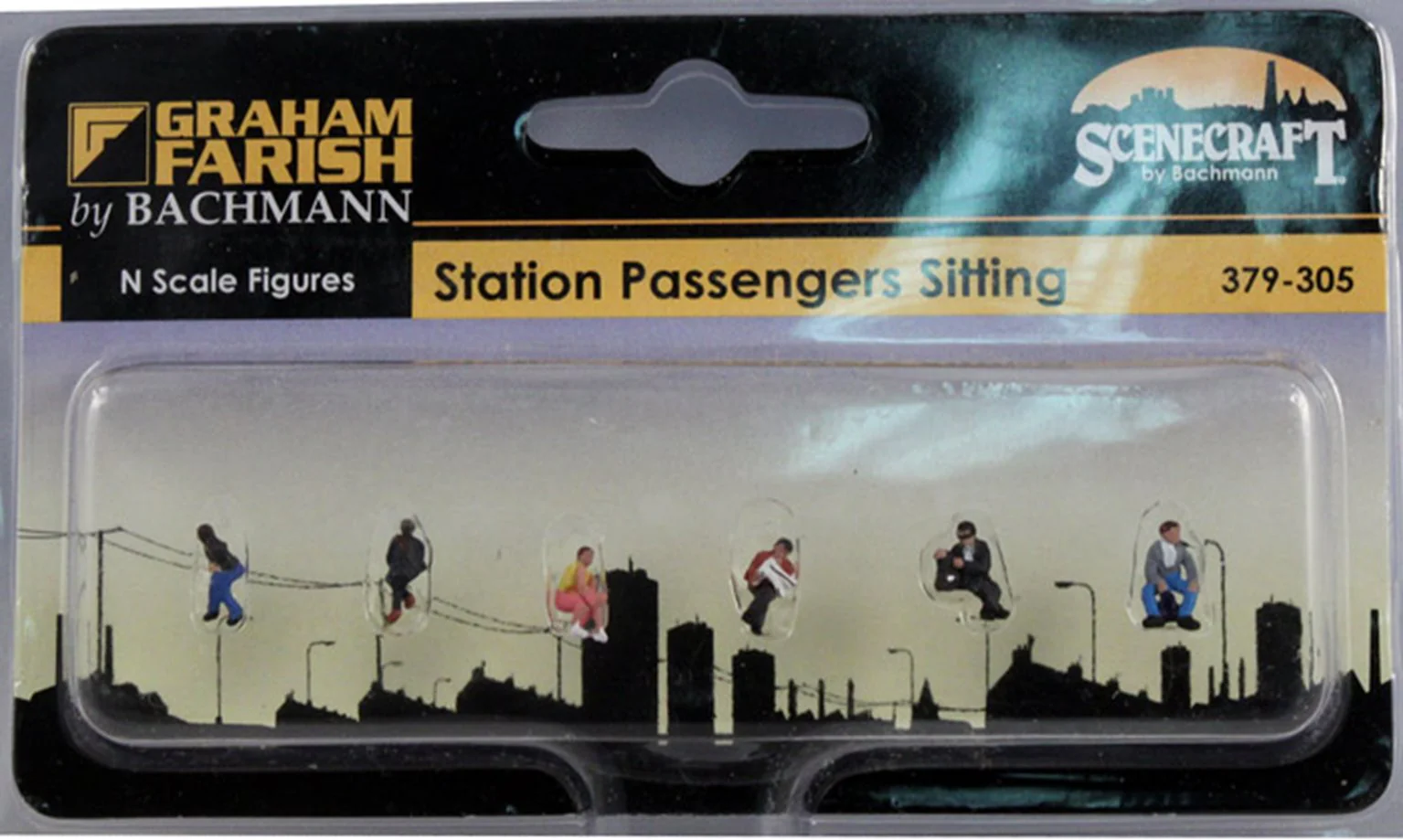 379-305 Figures - Station Passengers Sitting - Image 2