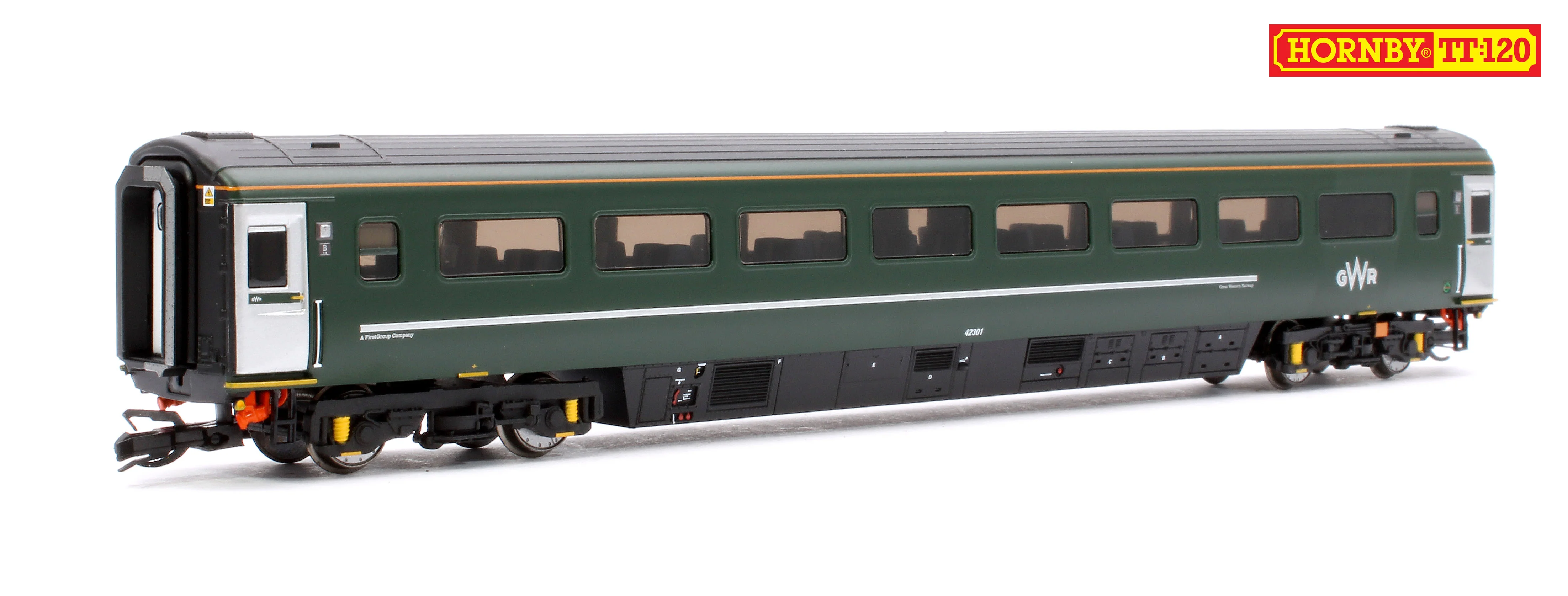 Set of 4 GWR TT:120 Class 43 HST & Mk3 Coaches - Image 5