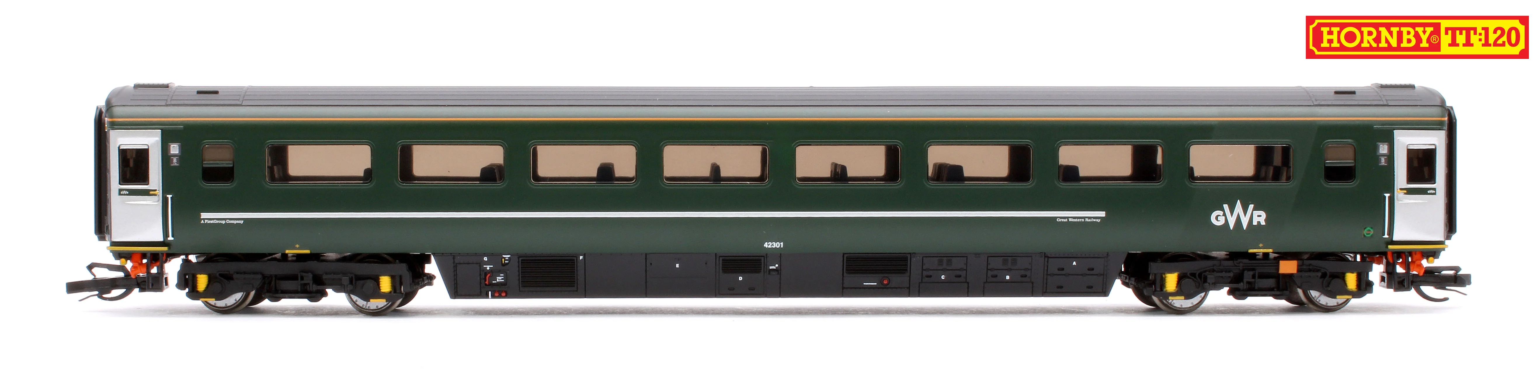 Set of 4 GWR TT:120 Class 43 HST & Mk3 Coaches - Image 6