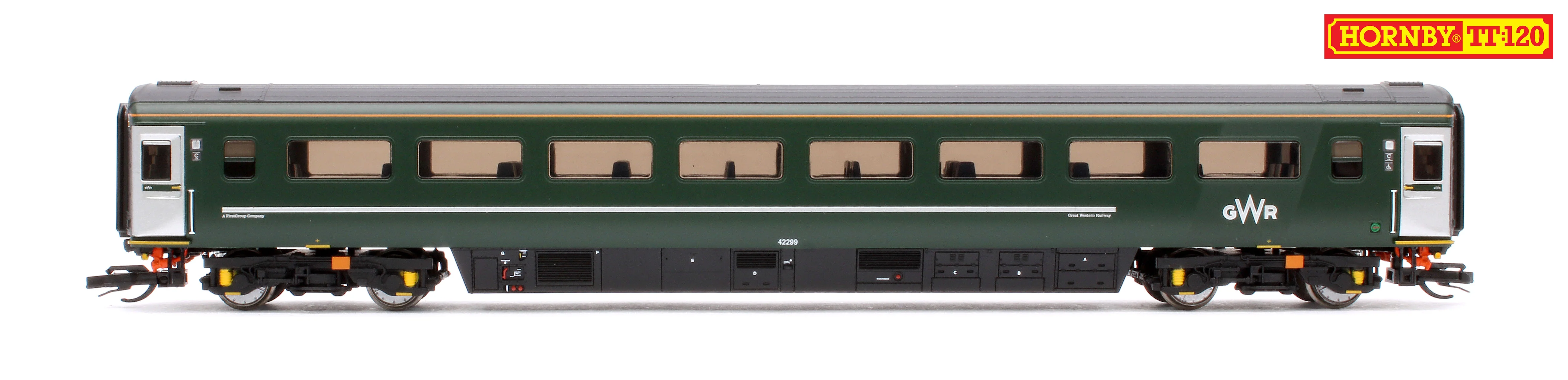 Set of 8 GWR TT:120 Class 43 HST & Mk3 Coaches - Image 6