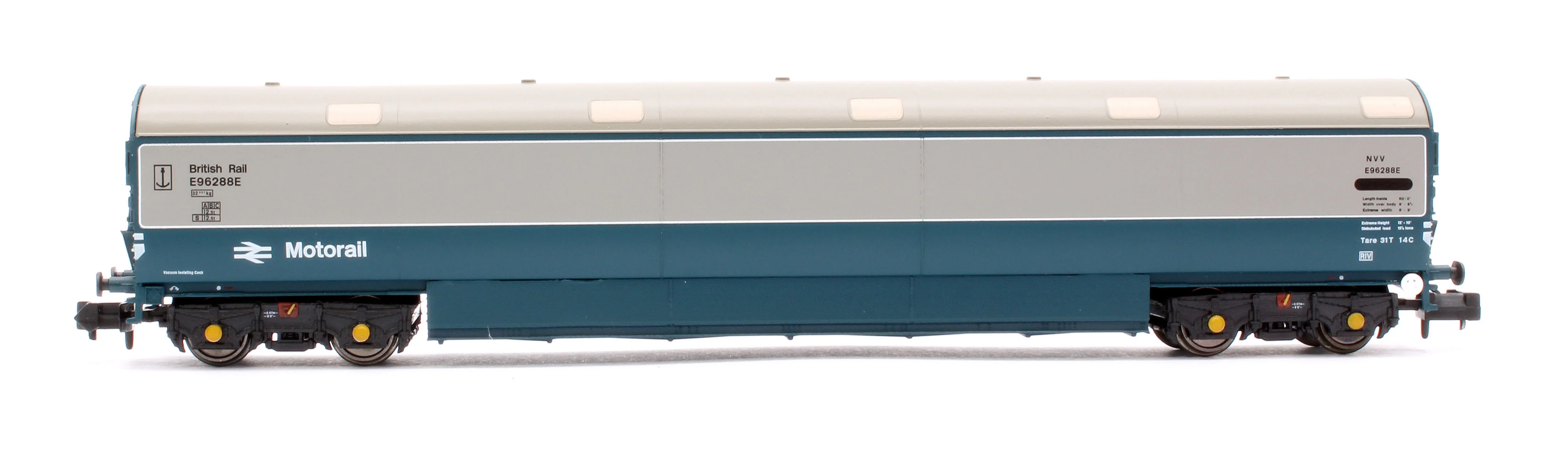 S2303-06 Newton Chambers Car Transporter BR Motorail BR Blue/Grey NVV E96288/289/293E - Pack 3 - Image 3