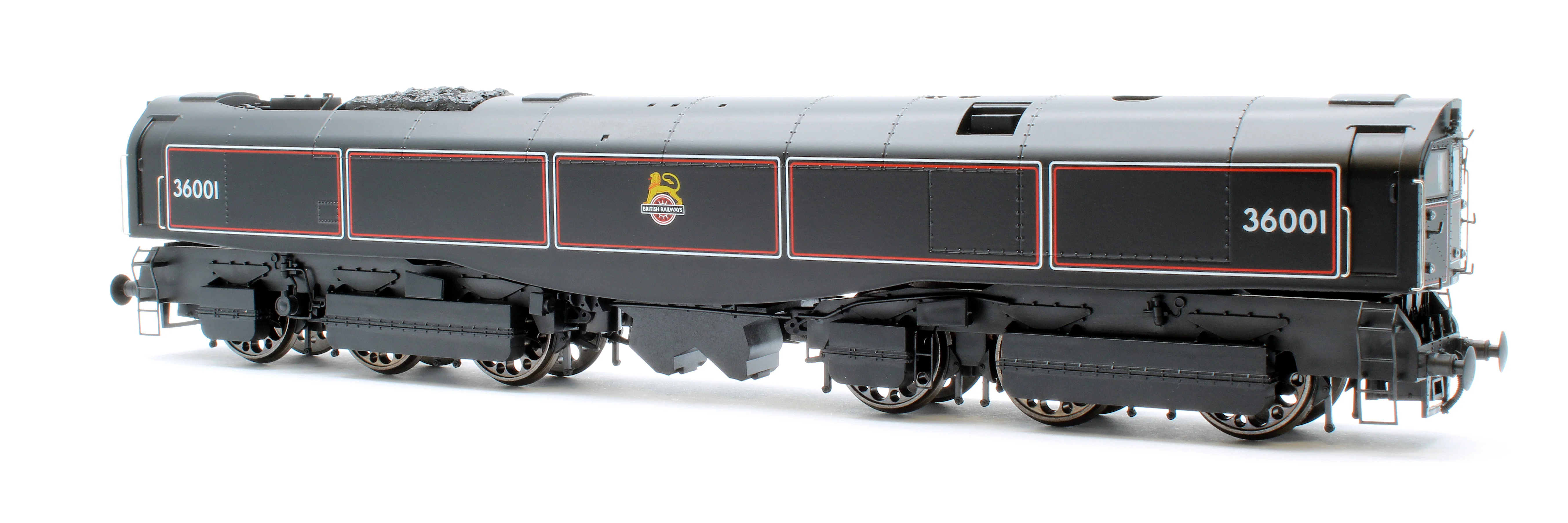LEAD-OO-S-BLACK SR Bulleid "The Leader" BR Black (Early Crest) 0-6-6-0 Articulated Steam Locomotive - DCC Sound - Image 2