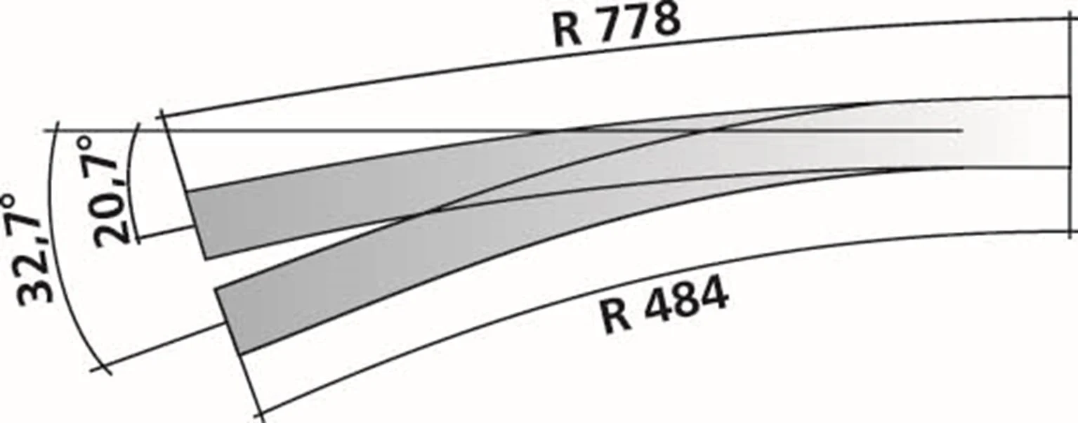 Tillig elite track : Curved Point HO Exit - Image 3