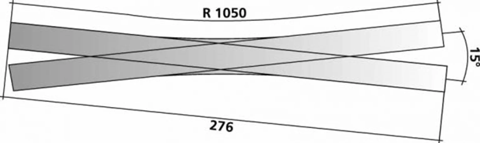 Tillig elite track : Double Outside Slip (Baeseler Design) 15° - Image 3