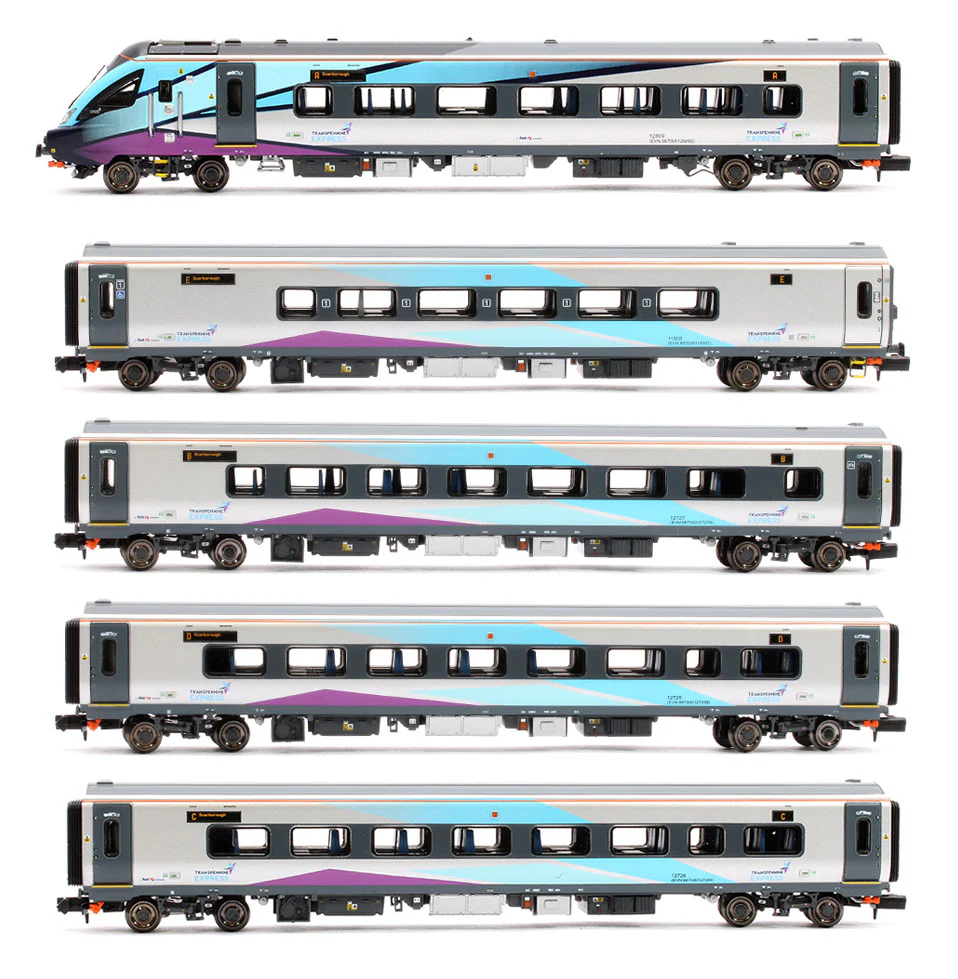 Trans Pennine Express 5 Car Set, TP09 Scarborough – Manchester Airport