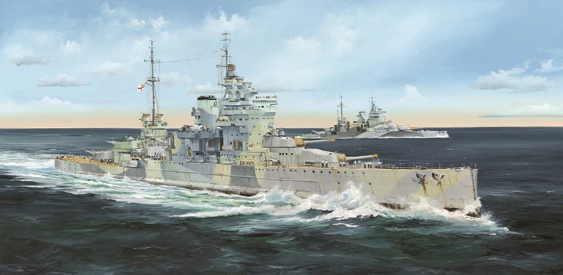 PKTM05324 HMS Queen Elizabeth 1943 Model Kit
