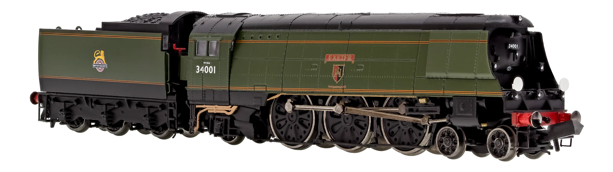 2S-034-006S West Country ‘Exeter’ 34001 BR Green Early Crest - DCC Sound Fitted