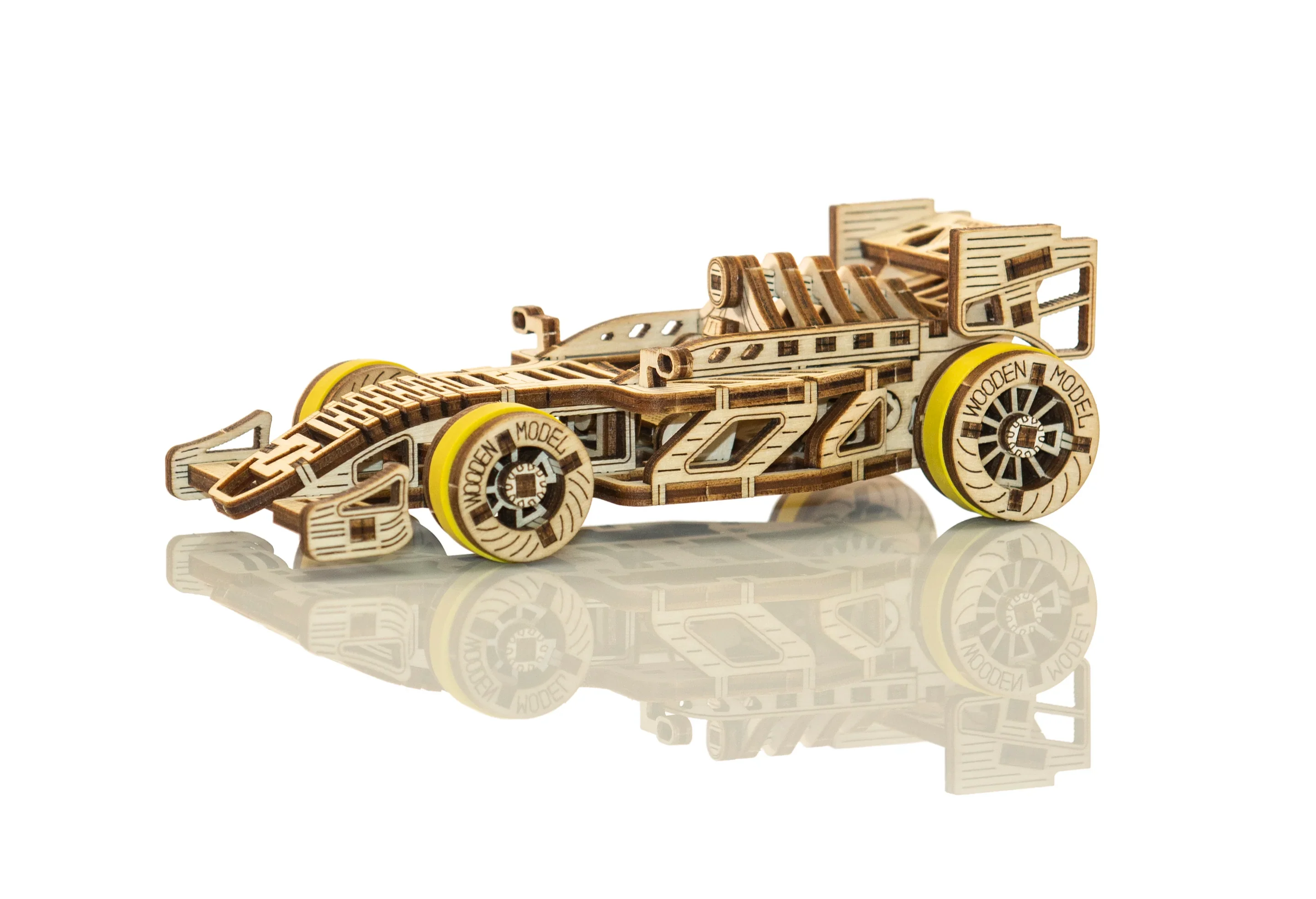 3D Wooden Car Puzzle - Grand Prix Car - Image 3