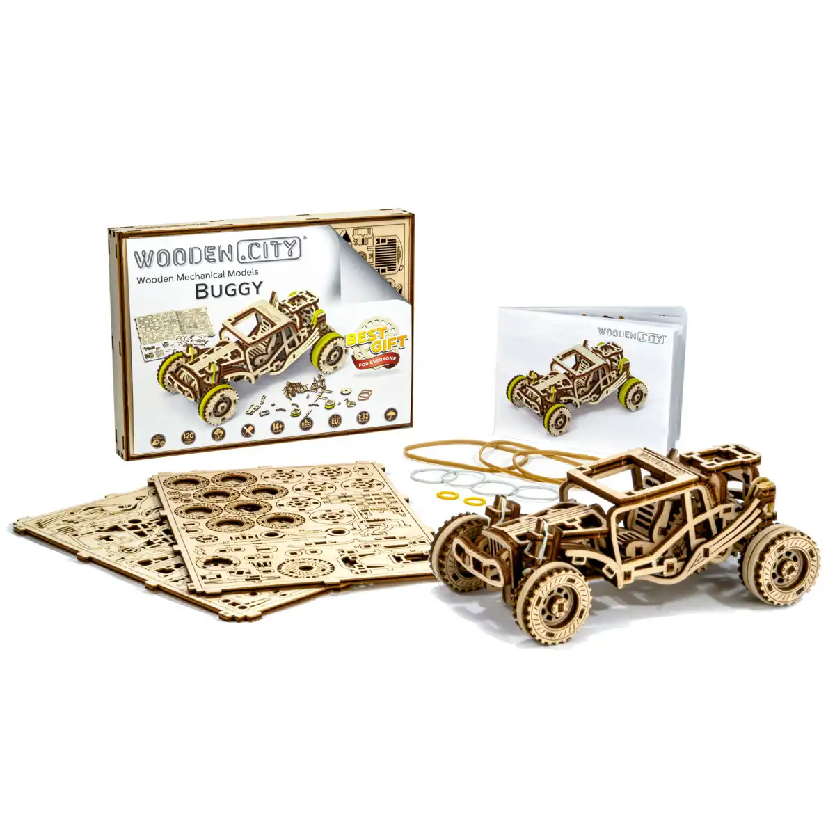 3D Wooden Car Puzzle – Buggy - Image 8