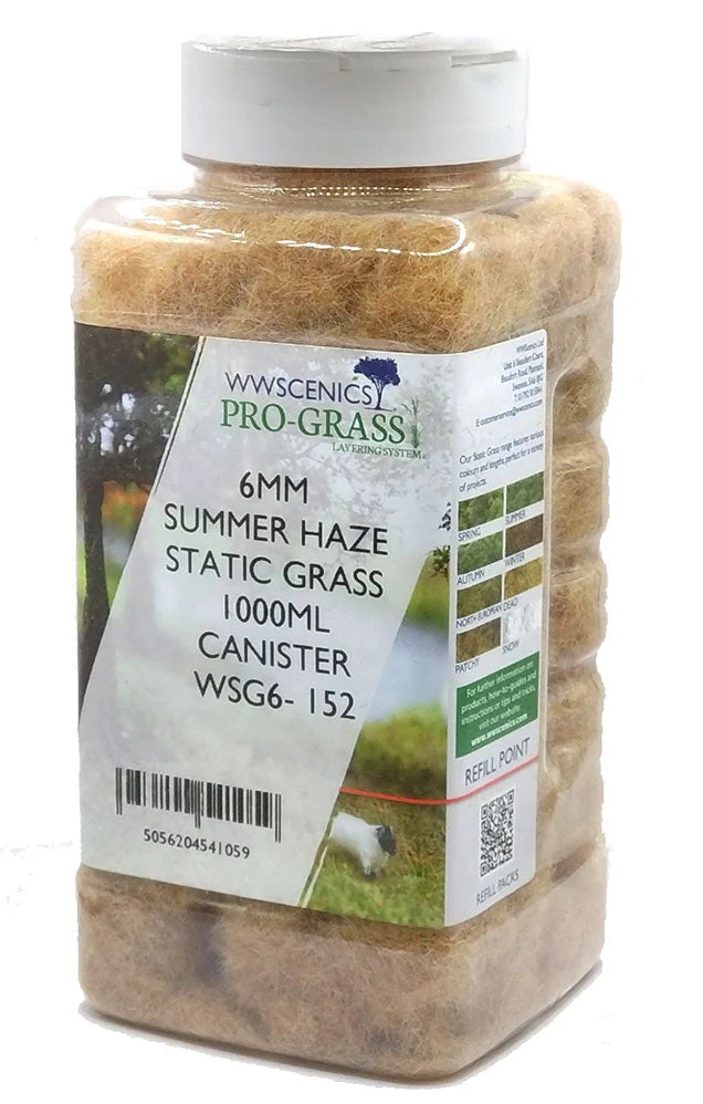 WWS 6mm Summer Haze Static Grass - 1000ml Canister