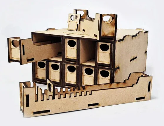 TT:120/OO9 Loco Storage Box - 10 Drawers - Image 4